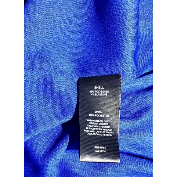 Blue Embroidered Sleeveless Dress Size 12 Retro Mod Boho Chic Cocktail Party A-L - Picture 11 of 16